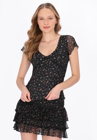 MYMO Shirt 'Young Fashion' in Zwart: voorkant