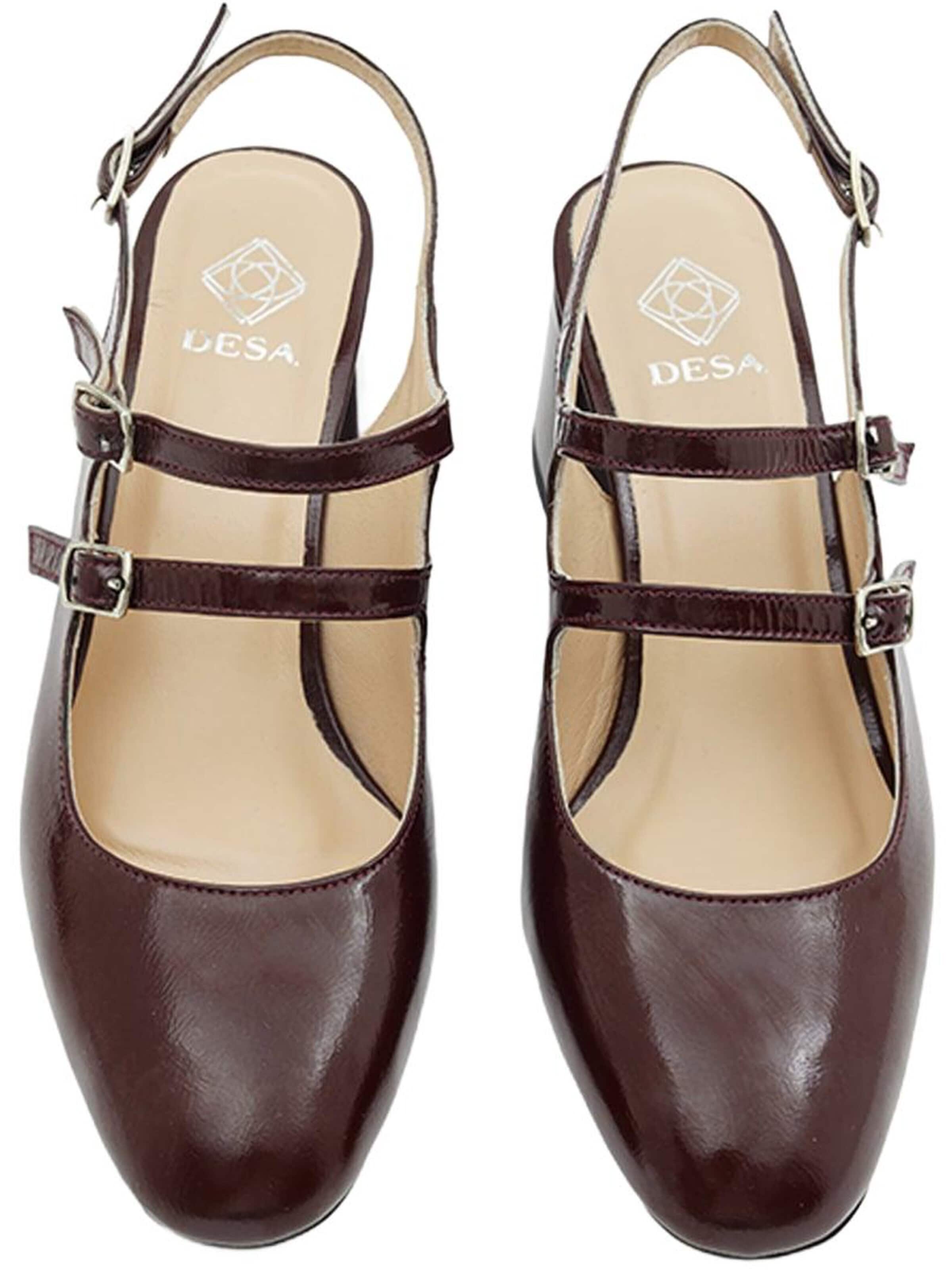 Desa - Zapatos destalonado 'Schuhe mit Blockabsatz' en rojo