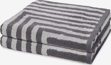 ROSS Towel 'Grafik' in Grey: front