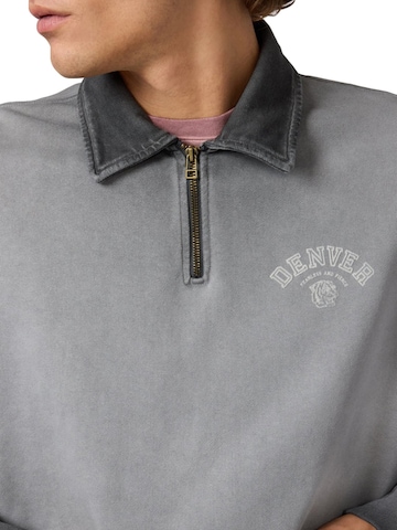 Felpa 'POLO NECK SWEATSHIRT FADED GREY' di Champion in grigio