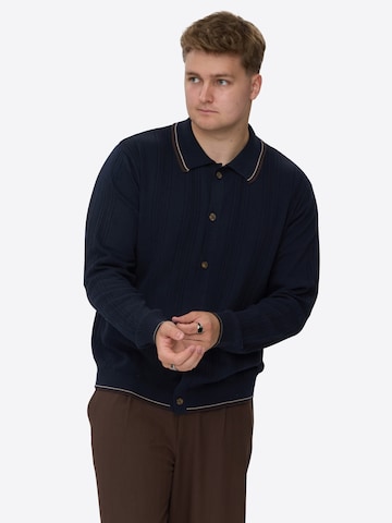 Dxnmxrk Trui 'DXFadua' in Blauw: voorkant