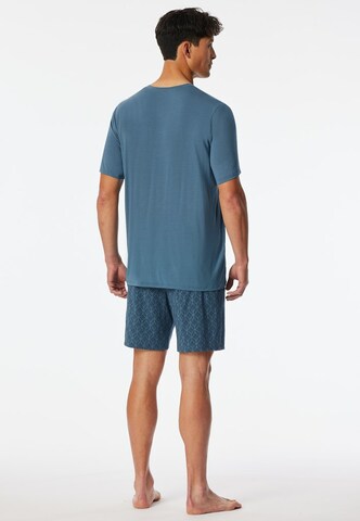 SCHIESSER Pajama short in Blue
