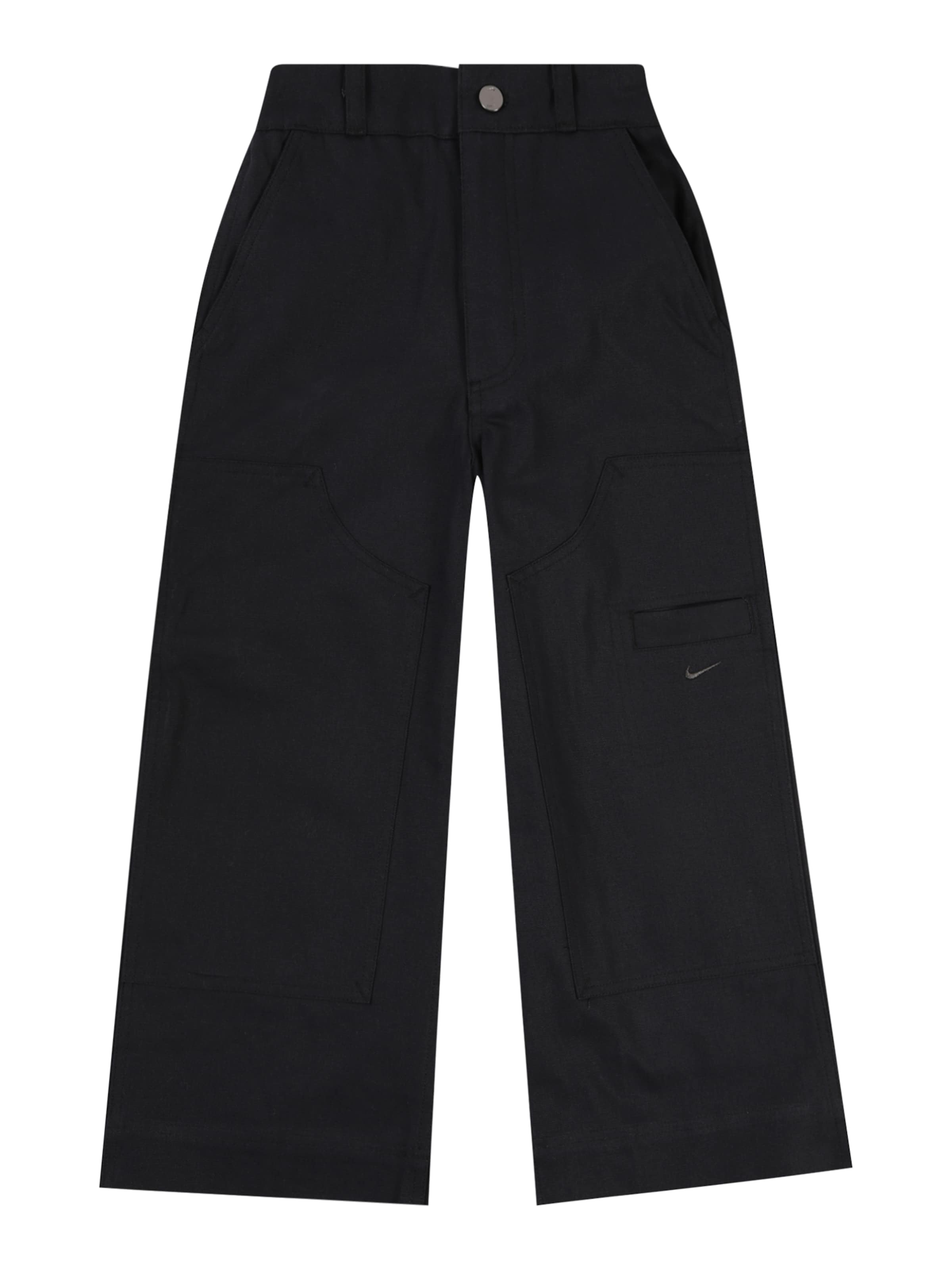 Wide leg Pantaloni 'METRO' de la Nike Sportswear pe negru: față