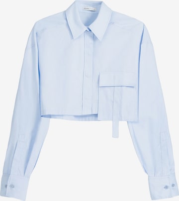 Bershka Blouse in Blue: front