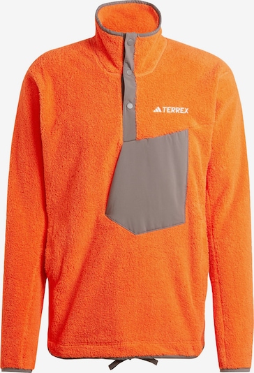 ADIDAS TERREX Sportpullover in grau / orange / weiß, Produktansicht
