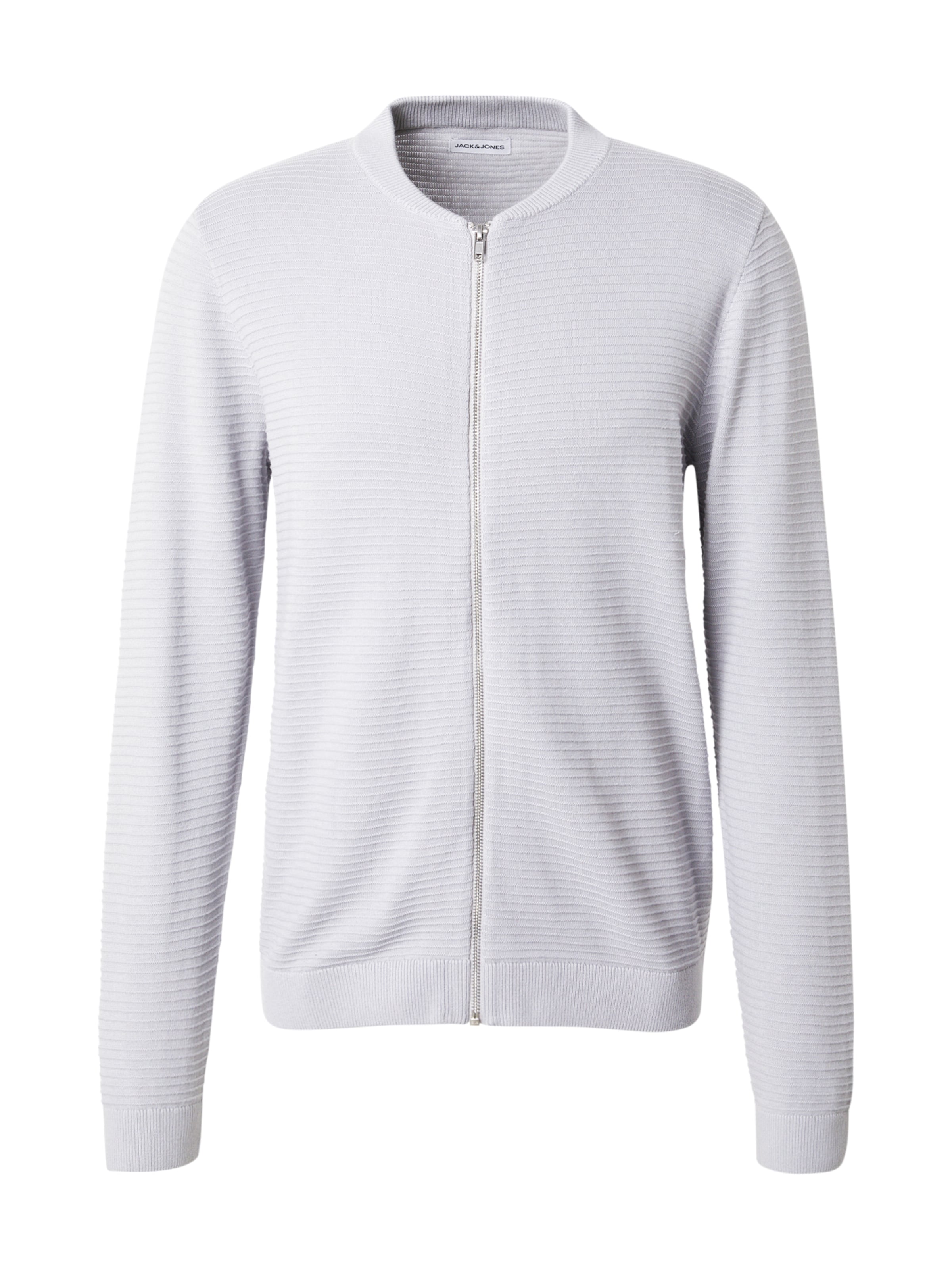 JACK & JONES Ζακέτα φούτερ 'OTTO' σε γκρι: μπροστά