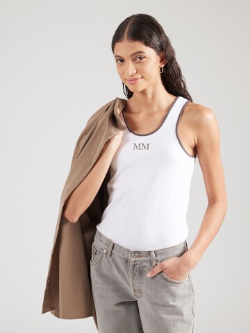 Top 'SAX' di Max Mara Leisure in bianco: frontale