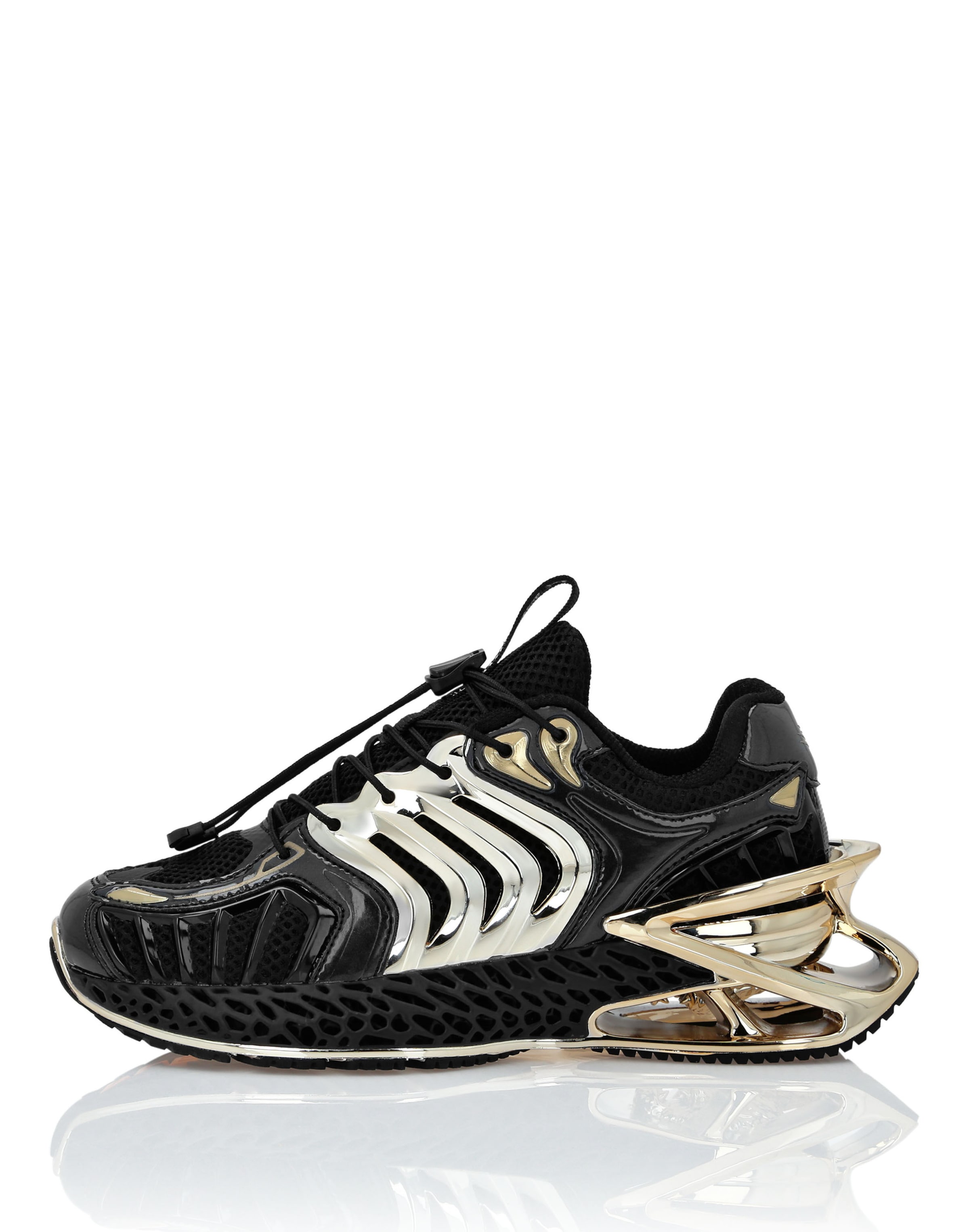 Plein Sport Sneaker ' The Thunder Stroke Gen.x.02. ' in Schwarz: Vorderseite