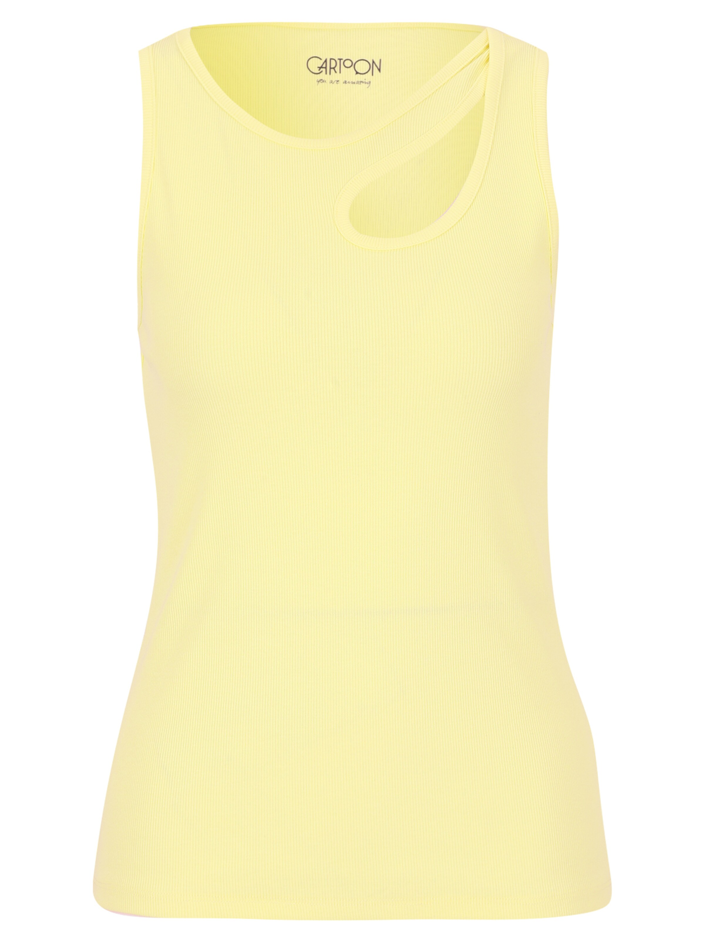 Top di Cartoon in giallo: frontale