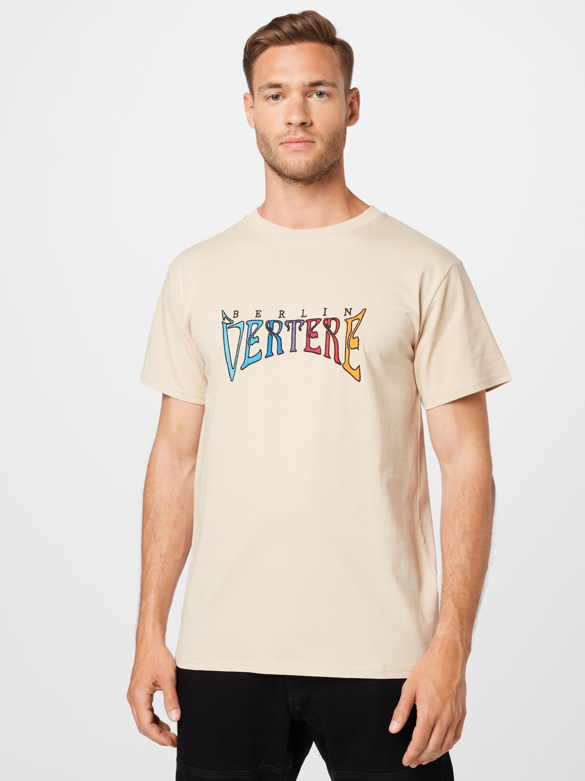 Männer Shirts Vertere Berlin T-Shirt 'ART NOIR' in Sand - WB16709