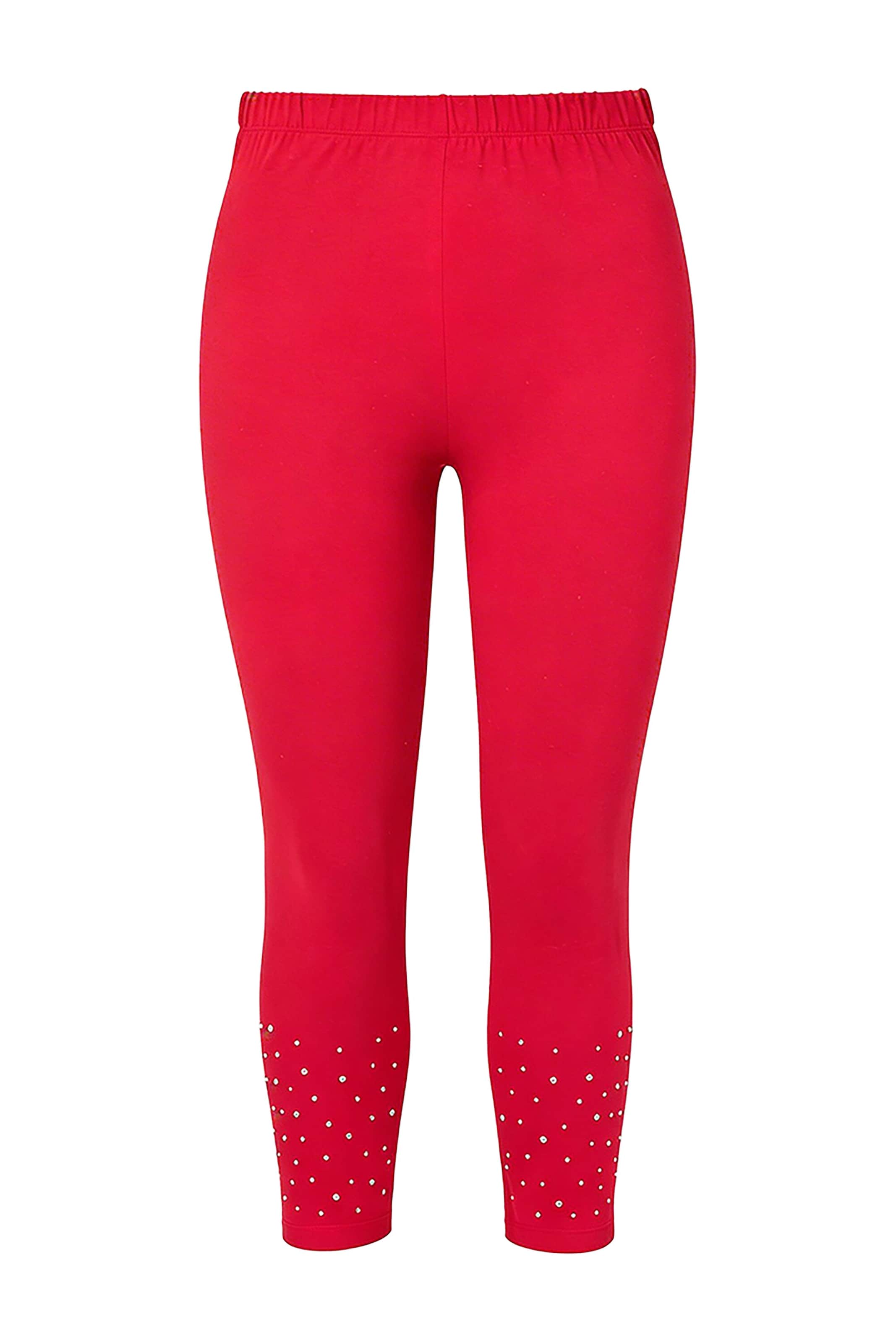 MIAMODA Skinny Leggings in Red: front