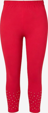 MIAMODA Skinny Leggings in Red: front