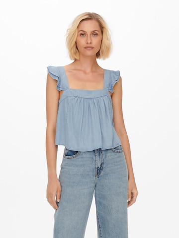 ONLY Bluse 'Boho' i blå: forside