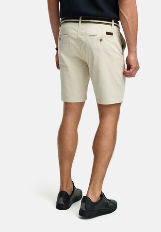 INDICODE JEANS Regular Trousers 'Thews' in Beige
