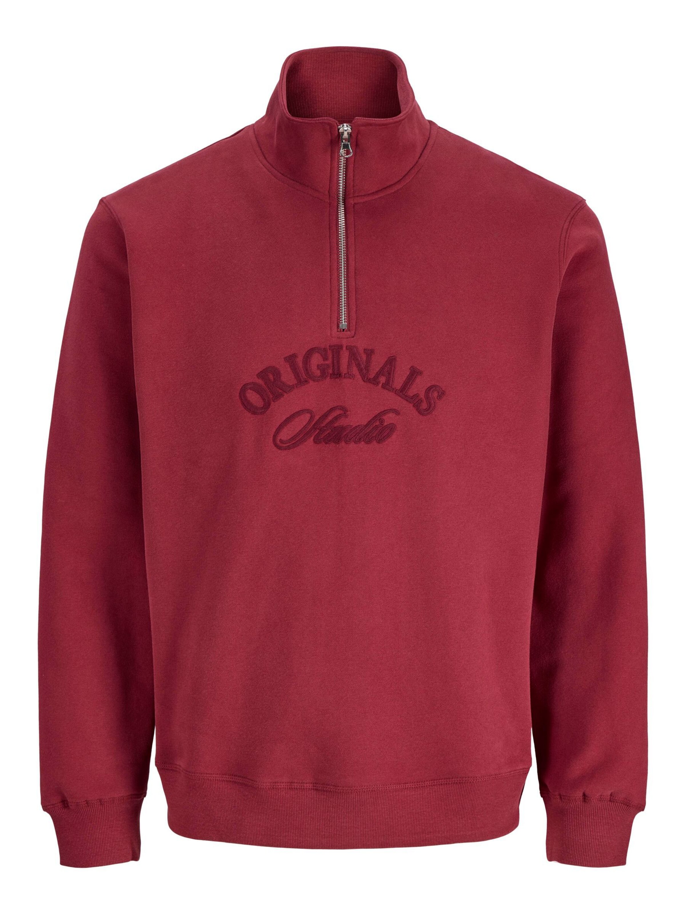 JACK & JONES Sweat-shirt en rouge, Vue avec produit