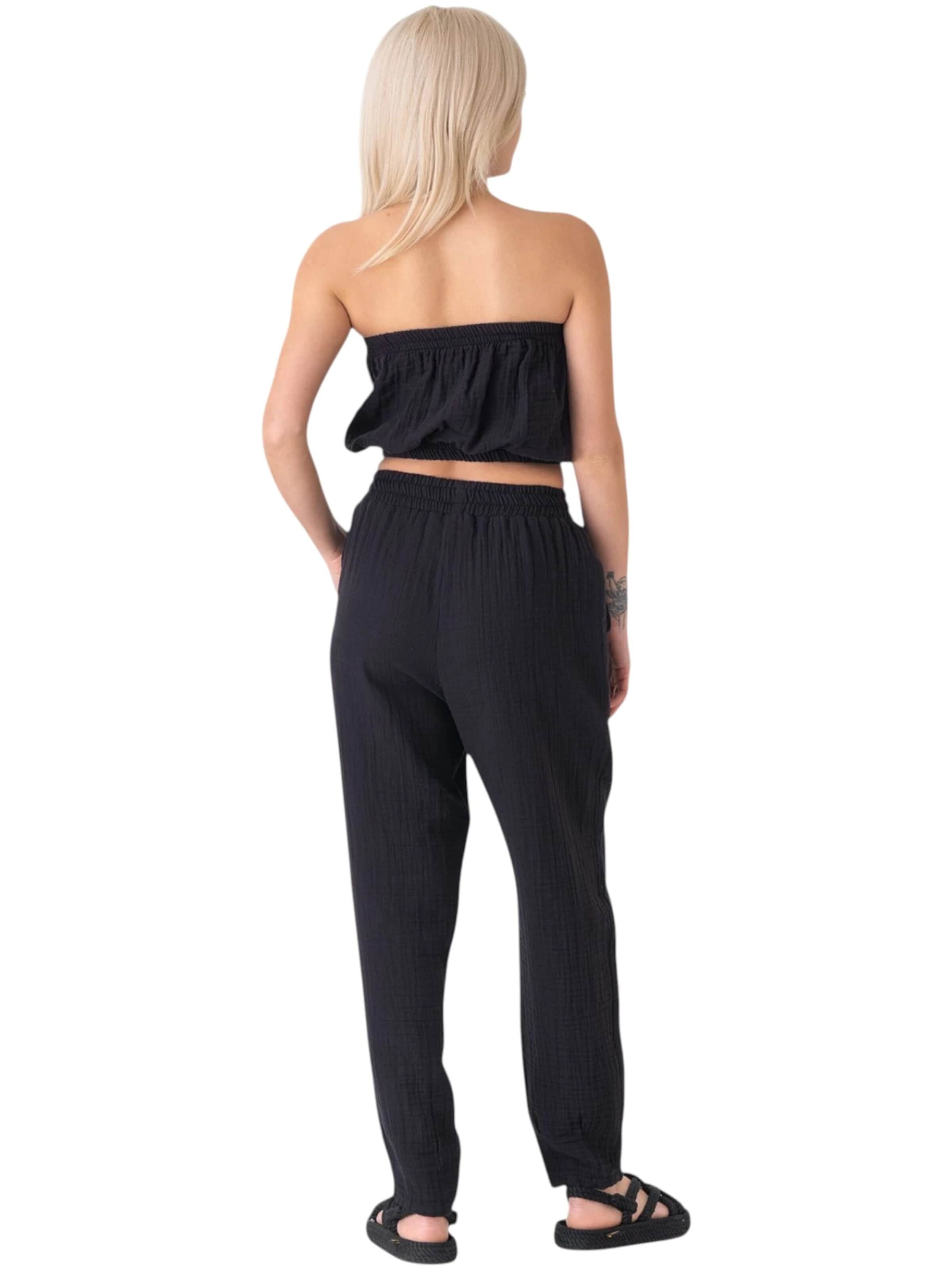 WENOR - Tapered Pantalón 'TANORA' en negro