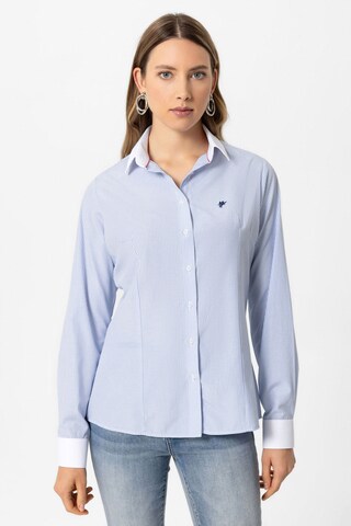 Camicia da donna 'SOFIA' di DENIM CULTURE in blu: frontale