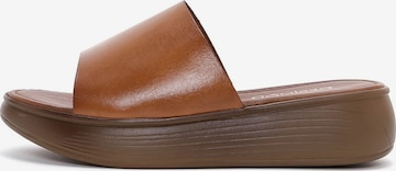 Mule Derimod en marron : devant