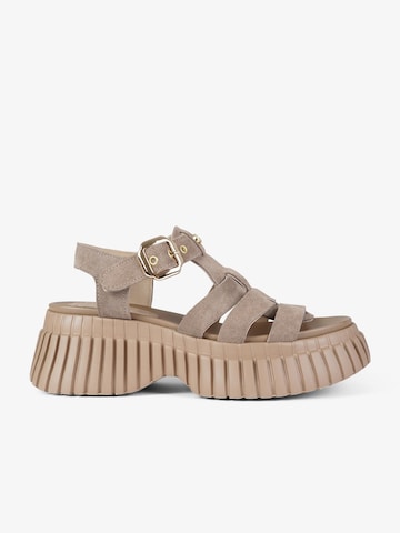 EXE Sandaal in Beige: voorkant