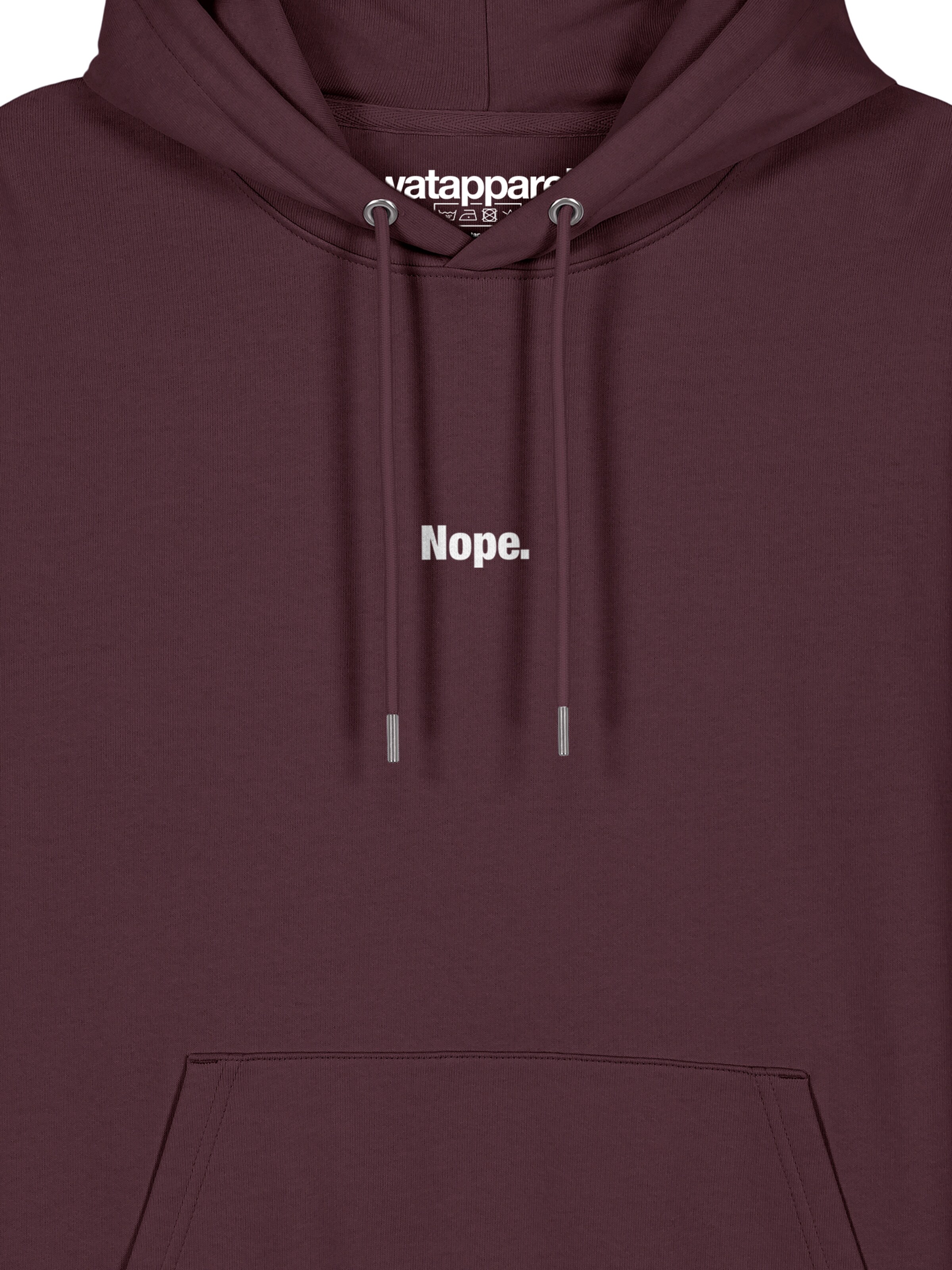 Watapparel Sweatshirt ' Nope ' in Red