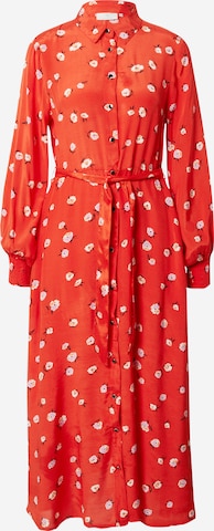 Robe-chemise 'Obina Oline' Kaffe en rouge : devant