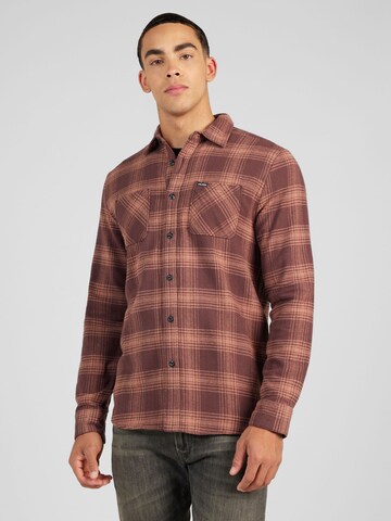 Volcom - Regular Fit Camisa em castanho: frente