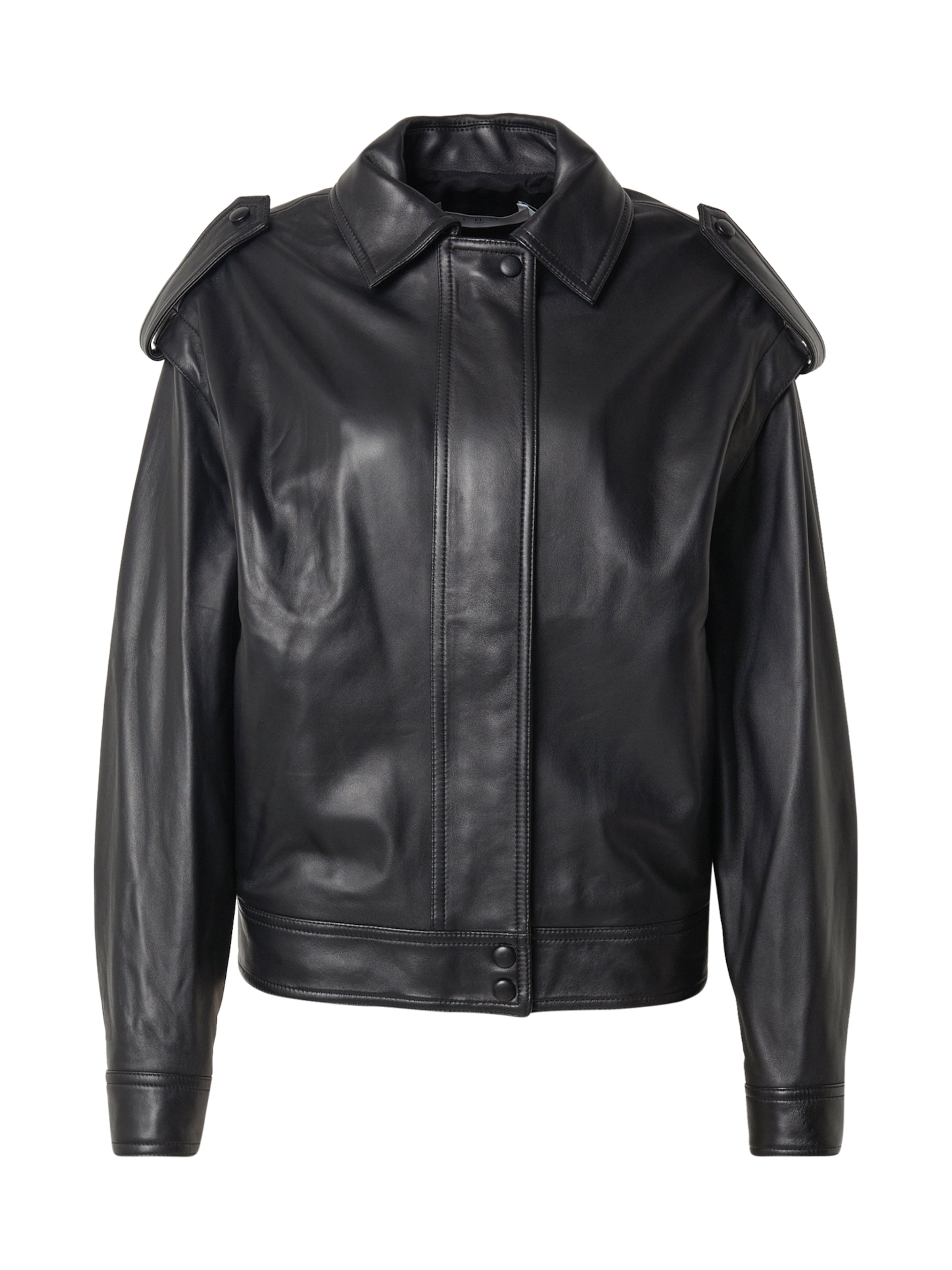 IRO Φθινοπωρινό και ανοιξιάτικο μπουφάν 'DETROIT' σε μαύρο: μπροστά