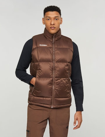 MAMMUT Weste  ‘Glacier Glow IN’ in Braun: Vorderseite
