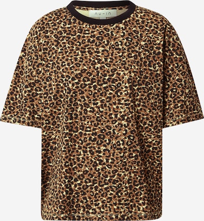 NU-IN T-Shirt in beige / braun / schwarz, Produktansicht