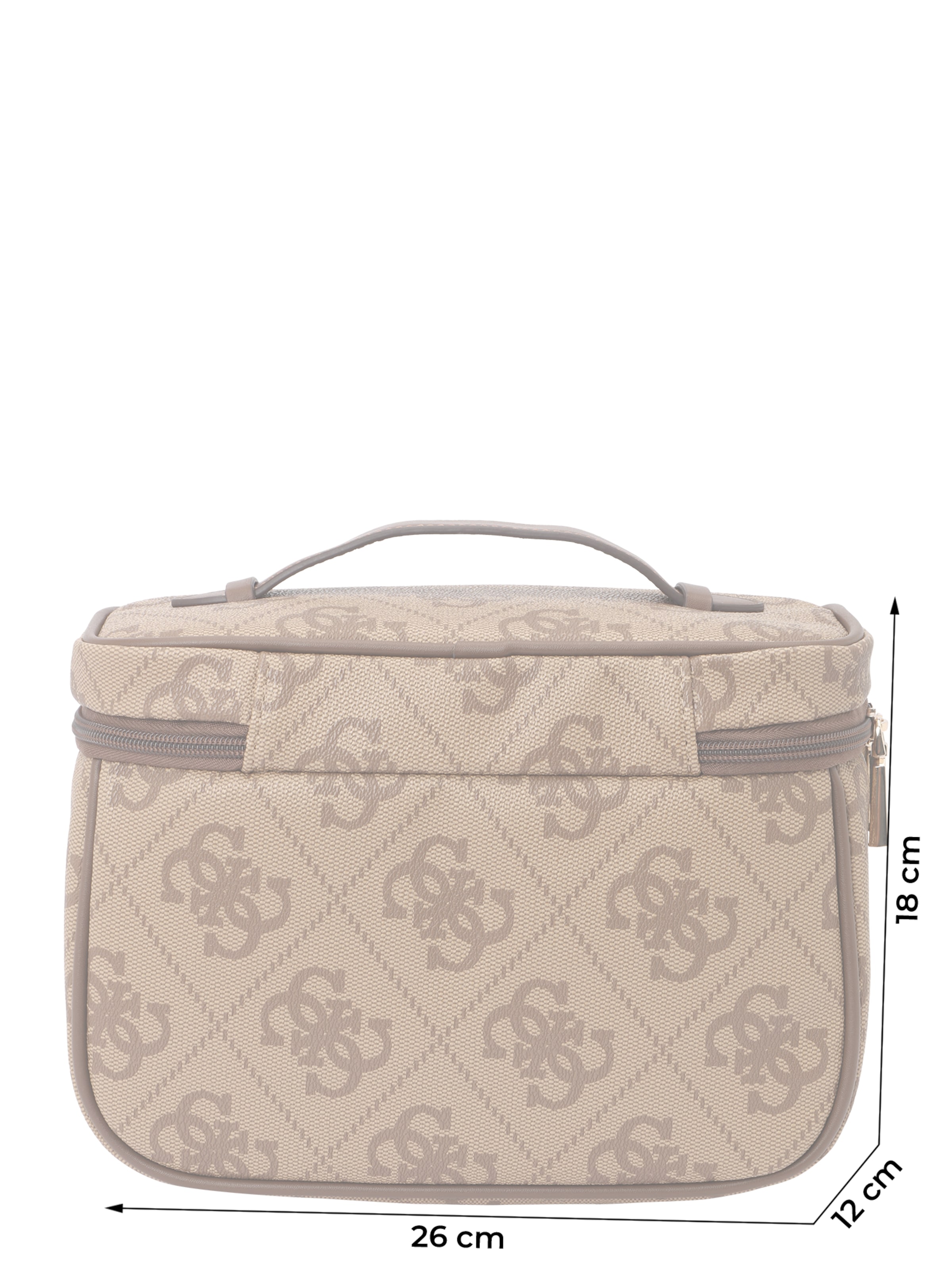 GUESS Cosmetic bag 'BERTA TOILETRY TRAIN CASE' in Brown