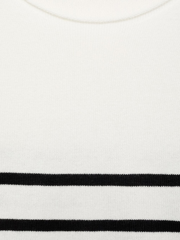 Pull-over 'MARINA' MANGO TEEN en blanc