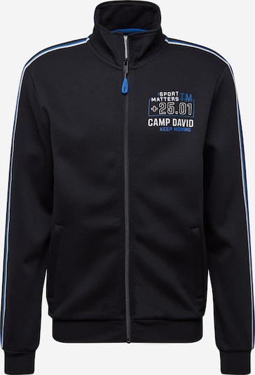 Hanorac CAMP DAVID pe albastru regal / negru / alb, Vizualizare produs