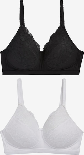 Next Soutien-gorge en noir / blanc, Vue avec produit