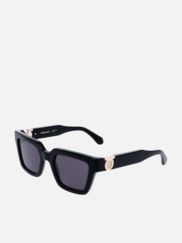 FERRAGAMO - Gafas de sol en negro: frente