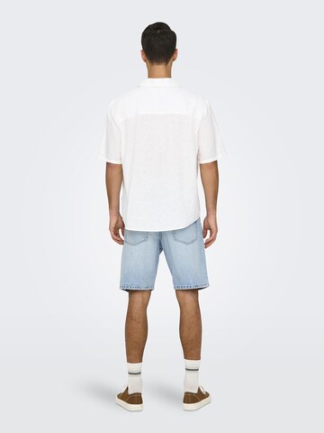 Comfort fit Camicia 'CAIDEN' di Only & Sons in bianco