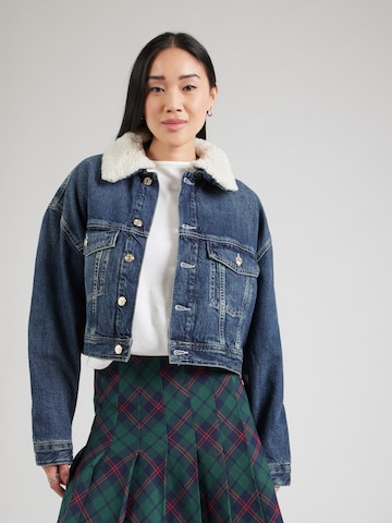 Tommy Jeans Prechodná bunda - Modrá: predná strana