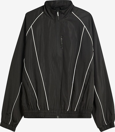 Bershka Prijelazna jakna u crna / bijela, Pregled proizvoda