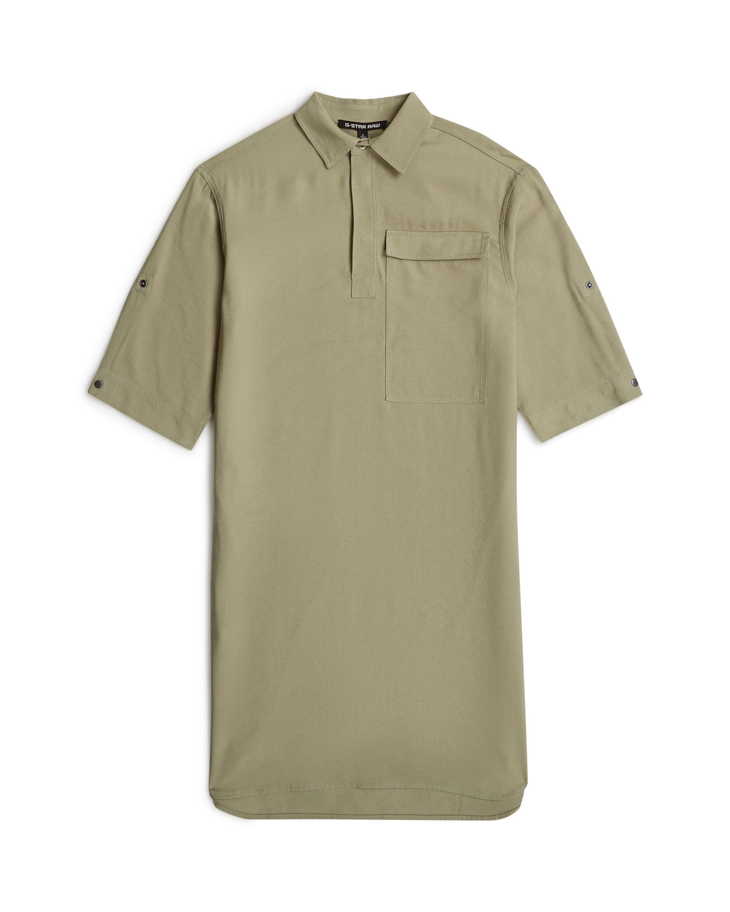 G-STAR Blousejurk 'Shirt' in Groen: voorkant