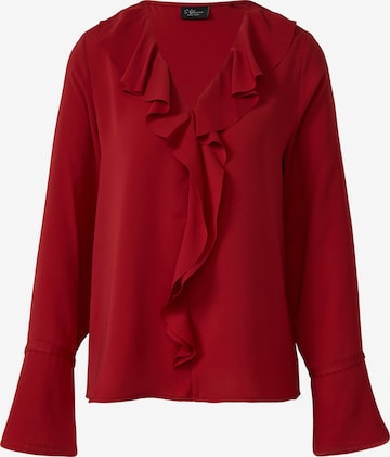 s.Oliver Blouse in Rood: voorkant