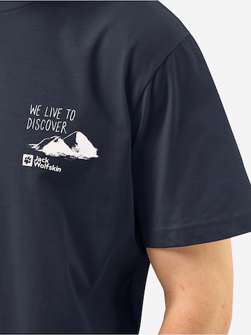 T-Shirt fonctionnel 'DISCOVER' JACK WOLFSKIN en bleu