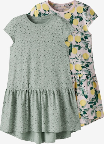 NAME IT - Vestido 'NKFVIGGA' en verde: frente