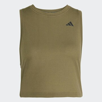 Top sportivo 'Essentials' di ADIDAS PERFORMANCE in verde: frontale