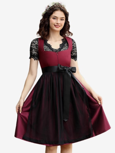 Yesfashion Dirndl‌‌ in 34 in weinrot, Produktansicht