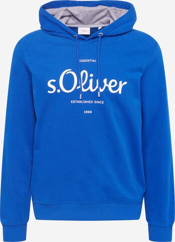 s.Oliver Sweatshirt in Blauw: voorkant