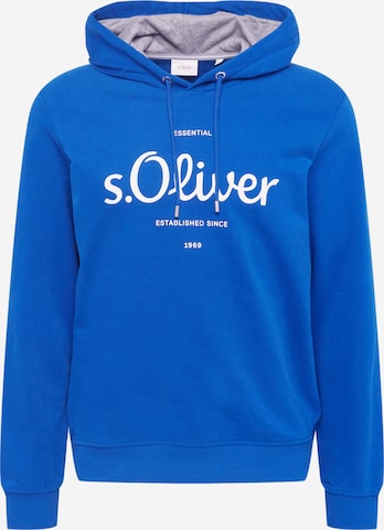 s.Oliver Sweatshirt i blå: framsida