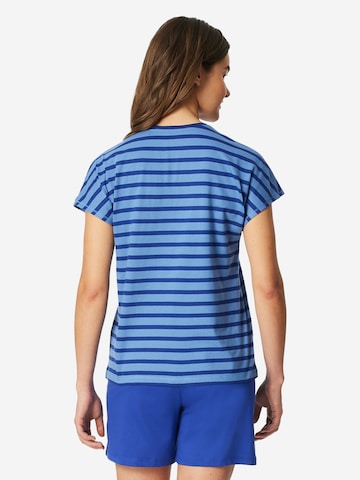 SCHIESSER Pyjama 'Casual Essentials' in Blau