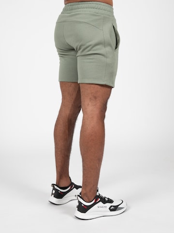 Slimfit Pantaloni 'Leon' di Gorilla Wear in verde