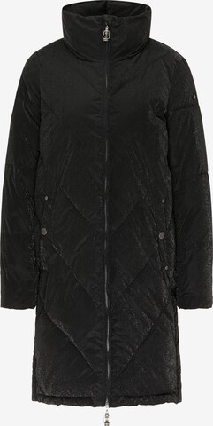 DreiMaster Vintage Winter Coat in Black: front