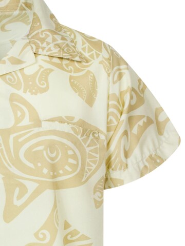King Kameha Shirt 'Maori Wedding' in Beige