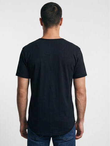 Antargo Shirt 'Basic Open Edge' in Black